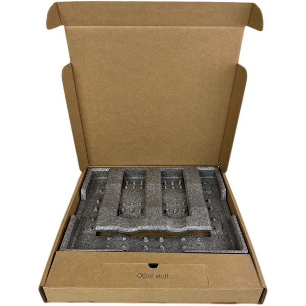 Epe Usa 17.5 in x 16.5 in x 2 in Laptop Shipping Box, Kraft, Corrugated / Foam, Single, 32 ECT LTC-S003-05 - main